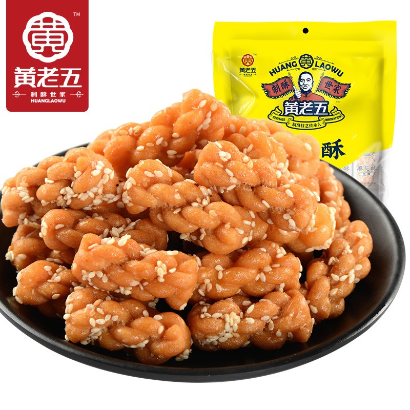 黄老五 麻花酥 小麻花 原味 108g